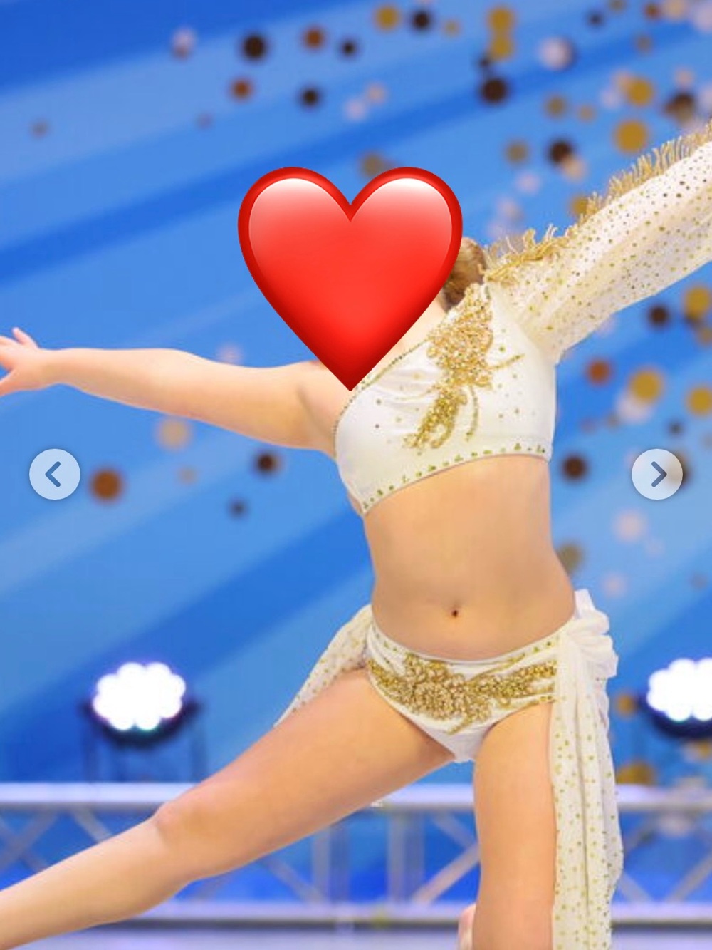 White and Gold hand stoned girls lyrical costume2-piece